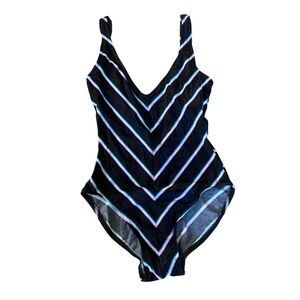 Vintage Chevron One Piece Swimsuit